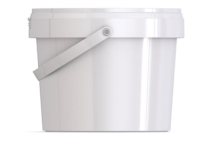 Umweltfreundlicher 900ml Kunststoffeimer aus recycelbarem Polypropylen mit Tragebügel, Originalitätsverschluss, stapelbar, 100% recycelbar - SANDAU