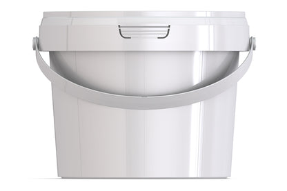 Umweltfreundlicher 900ml Kunststoffeimer aus recycelbarem Polypropylen mit Tragebügel, Originalitätsverschluss, stapelbar, 100% recycelbar - SANDAU