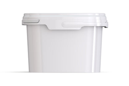 Umweltfreundlicher, rechteckiger 3,1L Kunststoffeimer aus recycelbarem Polypropylen mit Tragebügel, Originalitätsverschluss, stapelbar, 100% recycelbar - SANDAU