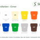 6,2 Liter Rezyklat-Eimer oval - SANDAU